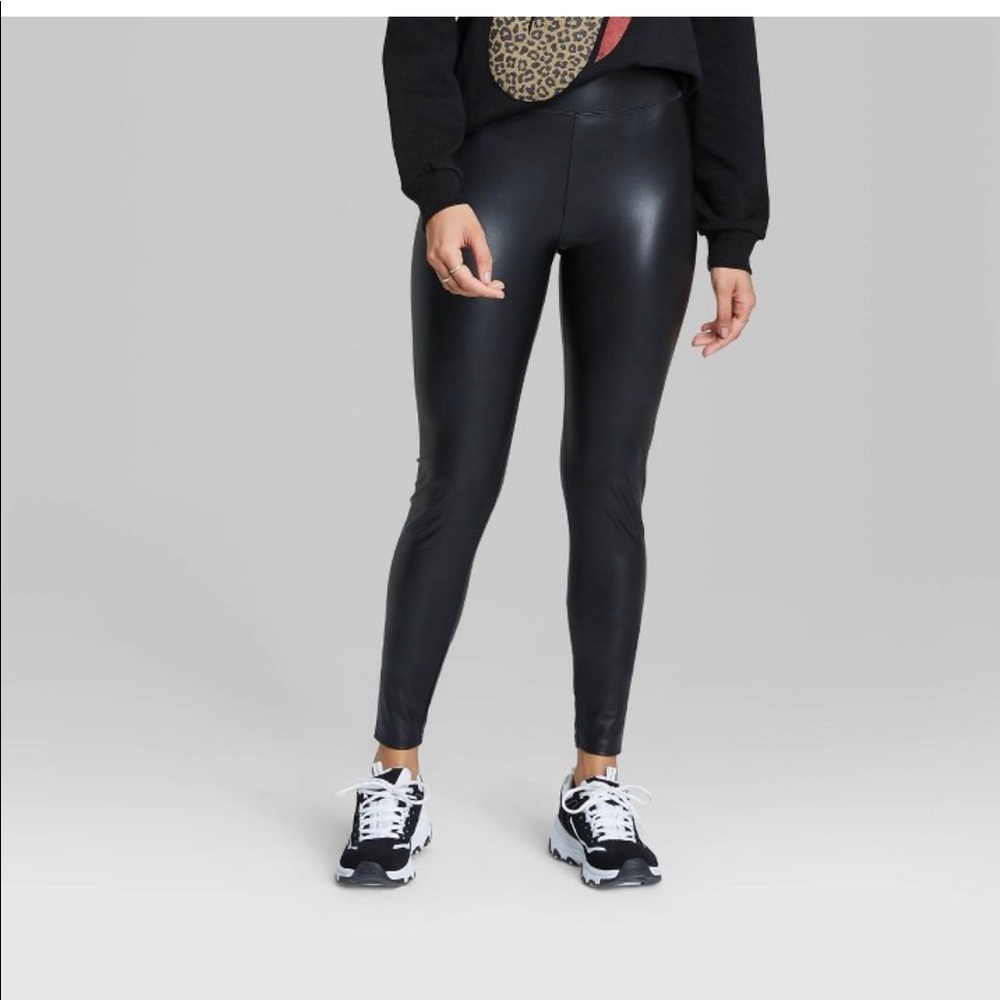 Black Leather Leggings